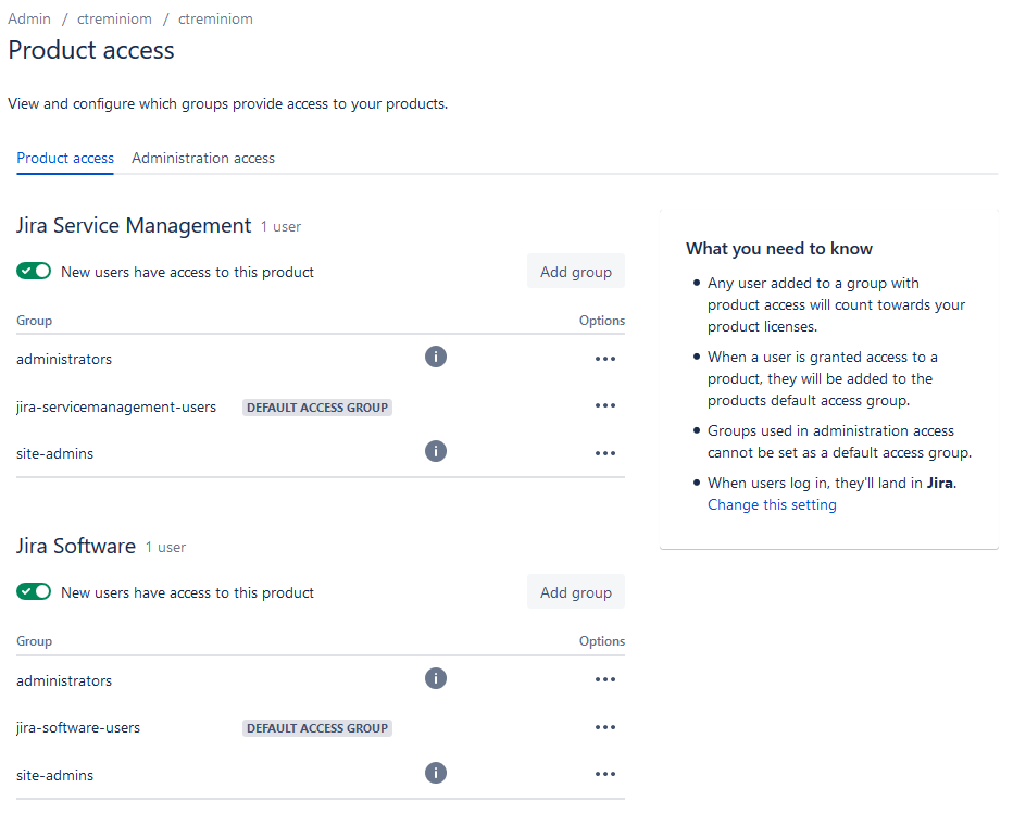 This is the Application Roles with the groups associated